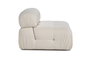 Atelier Del Sofa Sofá de 1 Plaza Bubble O1 Beige, Estructura Madera de Haya, Tejido Poliéster, Comodidad y Diseño Elegante